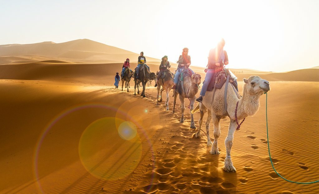 Morocco tours - Erg Chebbi Camel Trek Sahara Desert