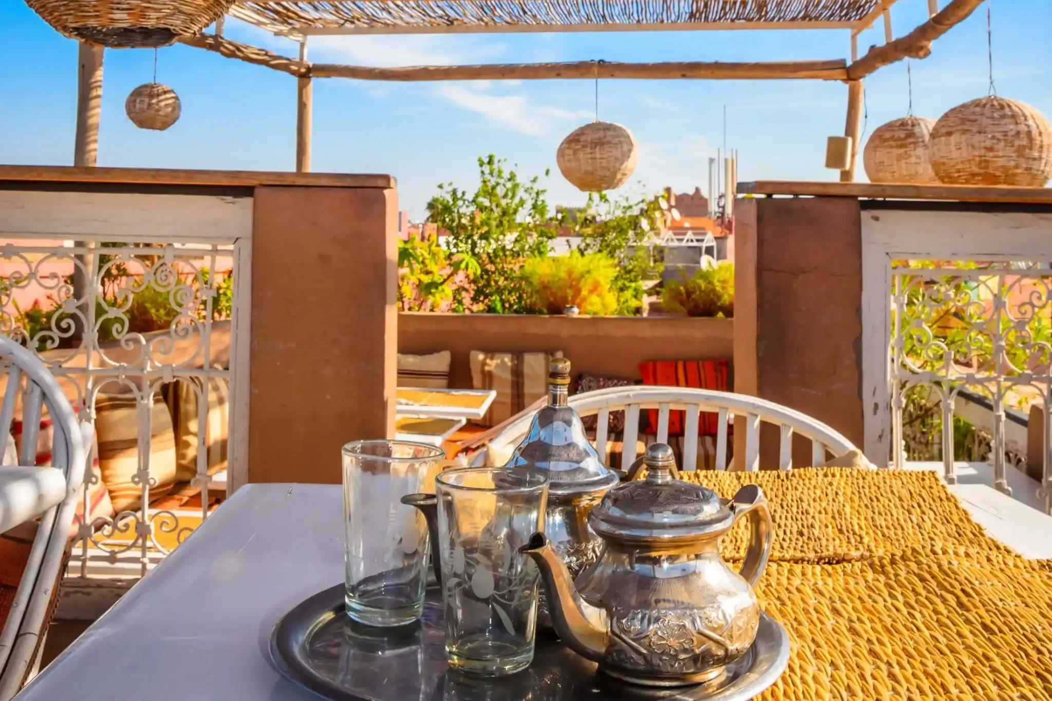 Moroccan Mint Tea Rooftop Medina