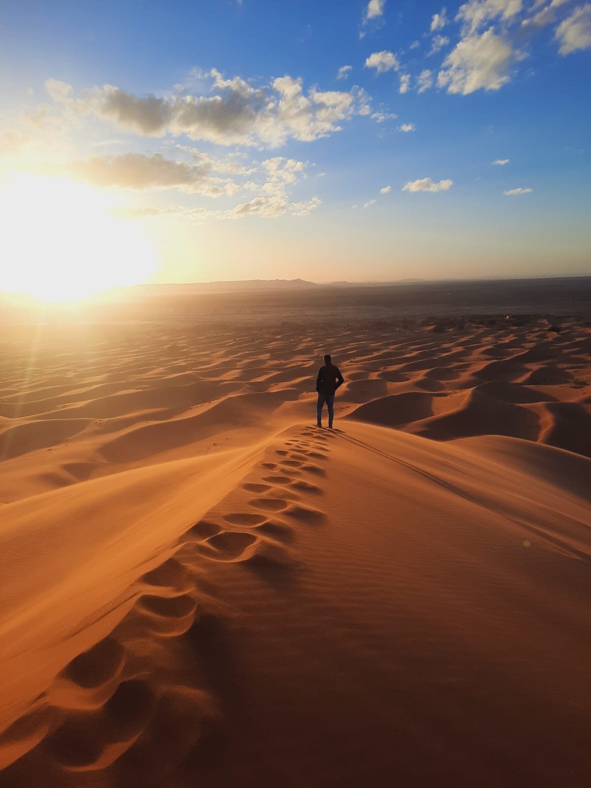 Erg Chebbi Camel Trek Sunset Golden Dunes